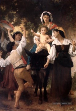 Le retour de la moisson réalisme William Adolphe Bouguereau Peinture à l'huile